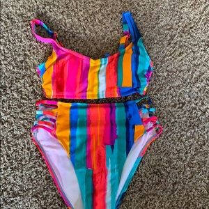Target Colorful Swimsuit. Top and Bottom Included